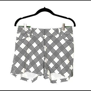 Black and White Pattern Shorts